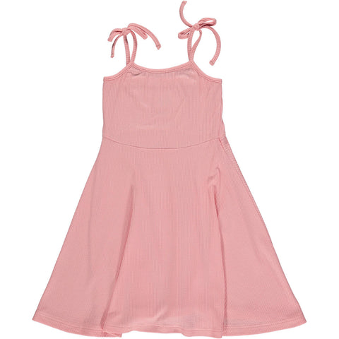 TORI DRESS-Pink Rib