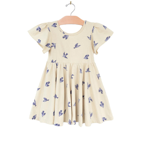 Twirl Dress-Bluebird