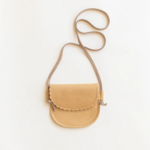 Scalloped Leather Bag