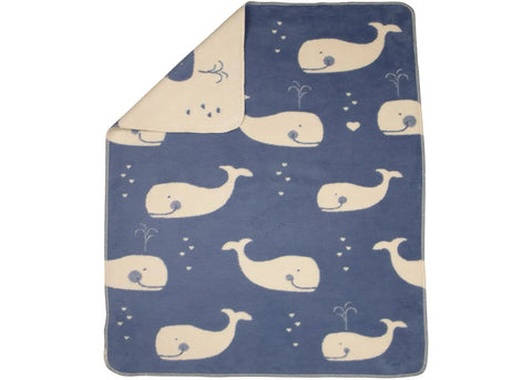 Maja Blanket/whales/Blue 1663