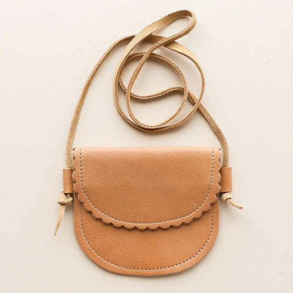 Scalloped Leather Bag