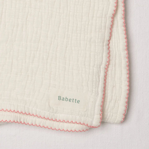 Stroller Blanket - Scalloped Trim