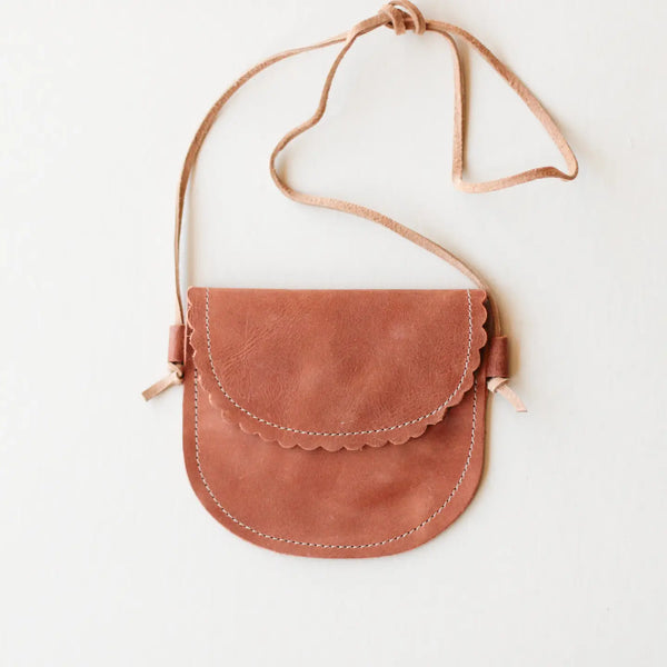 Scalloped Leather Bag