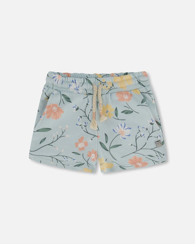 French Terry Short Printed Romantic Flower