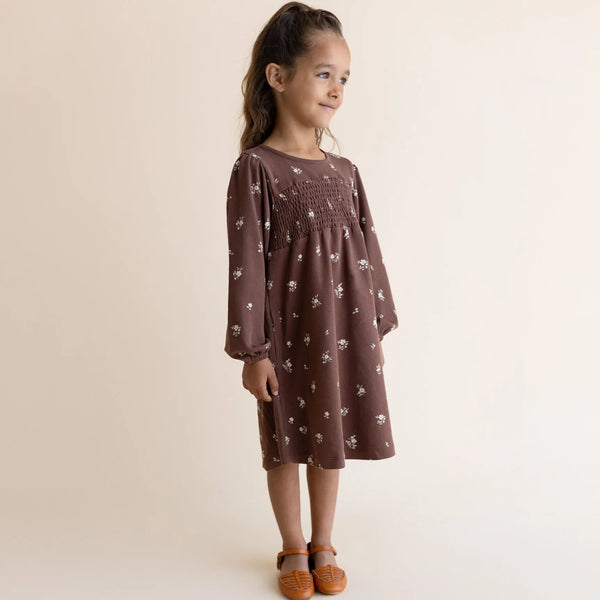 Organic Smocked Sundress - Birch