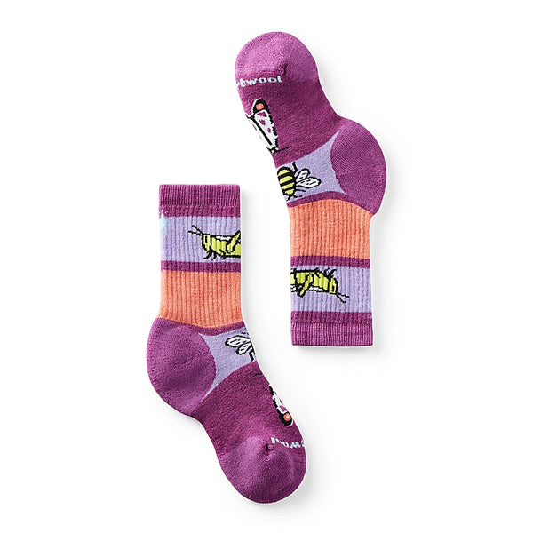 Kids' Hike Full Cushion Garden Bugs Pattern Crew Socks