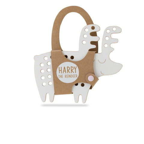 Harry the Reindeer, Wooden Lacing Toy