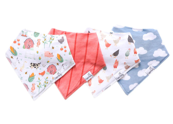 Bandana Bib (4 pack)