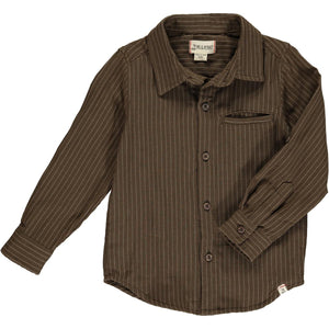 ATWOOD Woven shirt-brown stripe