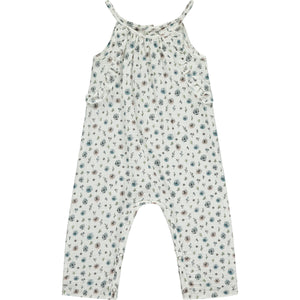 FLORA Romper-White Flowers