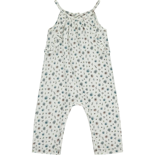 FLORA Romper-White Flowers