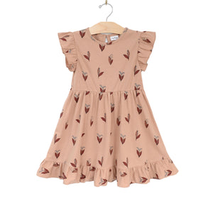 Ruffle Dress-Lily of the Valley