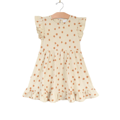 Ruffle Dress-Dots