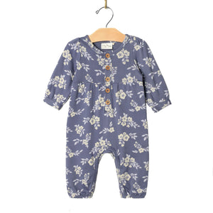 Henley Romper-Hellebore