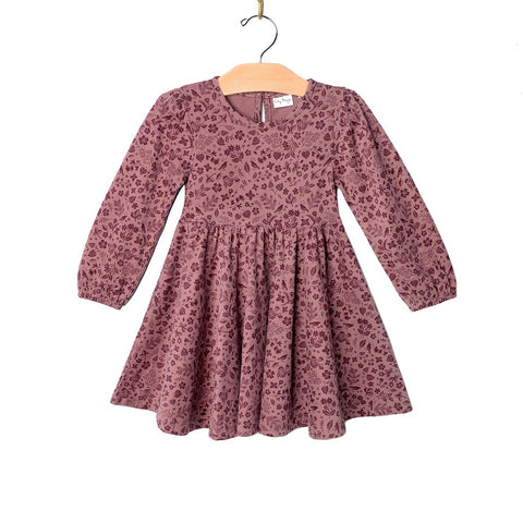 Twirl Dress-Plum Birds