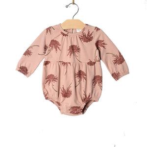 Long Sleeve Shortie Romper-Chrysanthemum