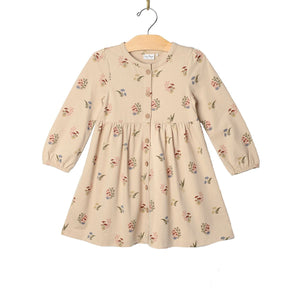 Button Down Dress-Mushrooms