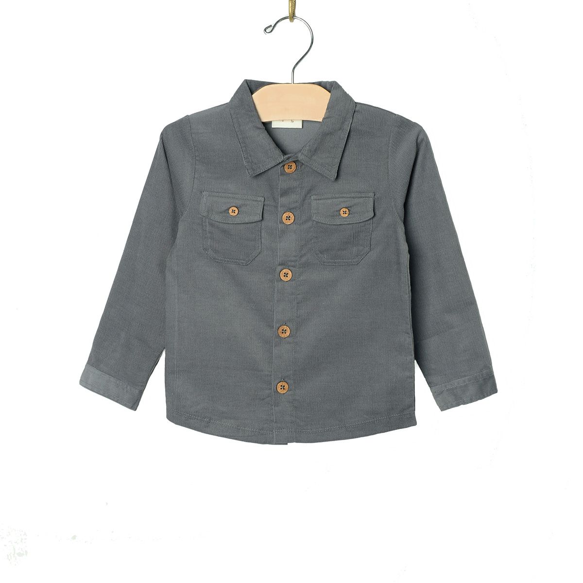 Button Up Shirt-Granite Corduroy