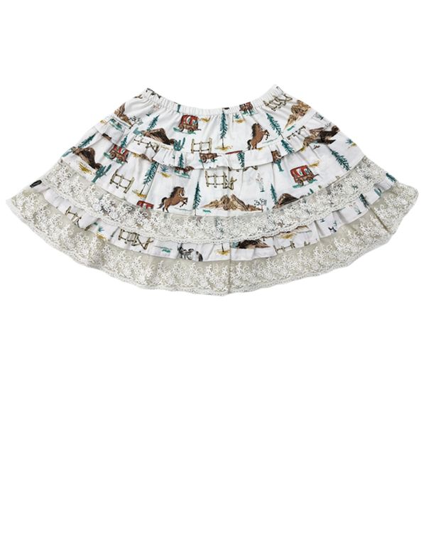 Western Renee Lace Tiered Skirt