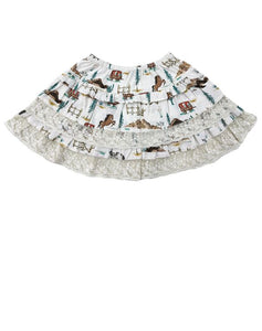 Western Renee Lace Tiered Skirt