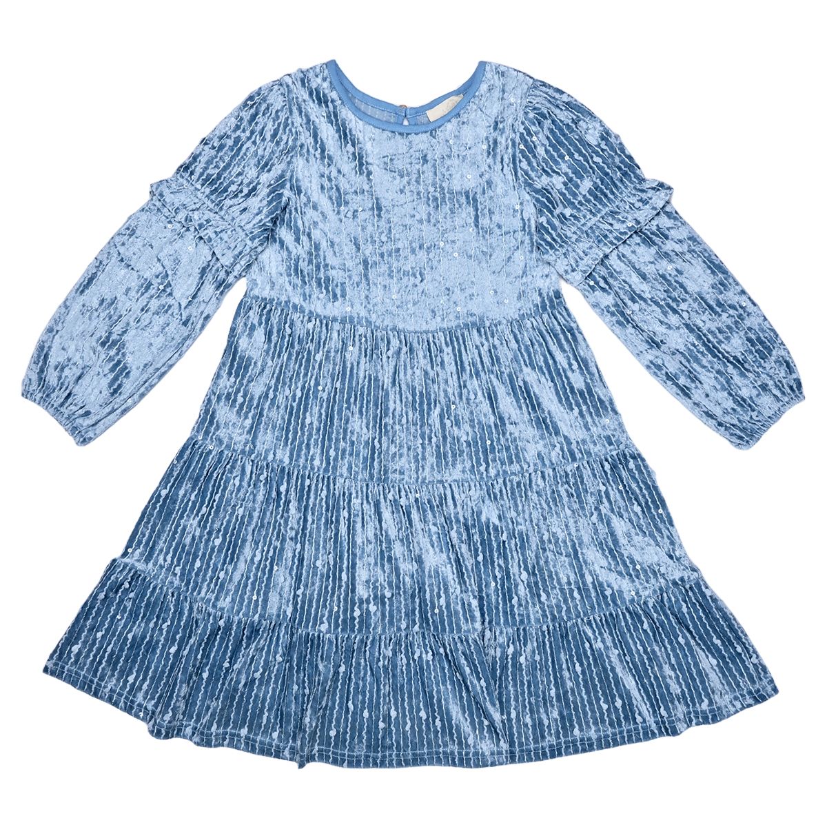 Eliana Dress-Blue Velvet