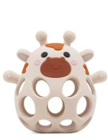 3D Giraffe Silicone Teether