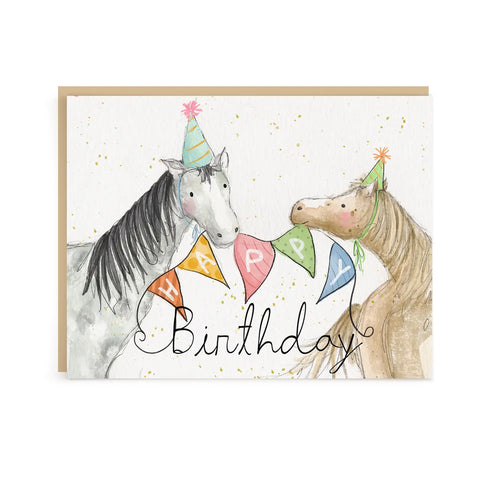 Giddy Up Happy Birthday Horse Card