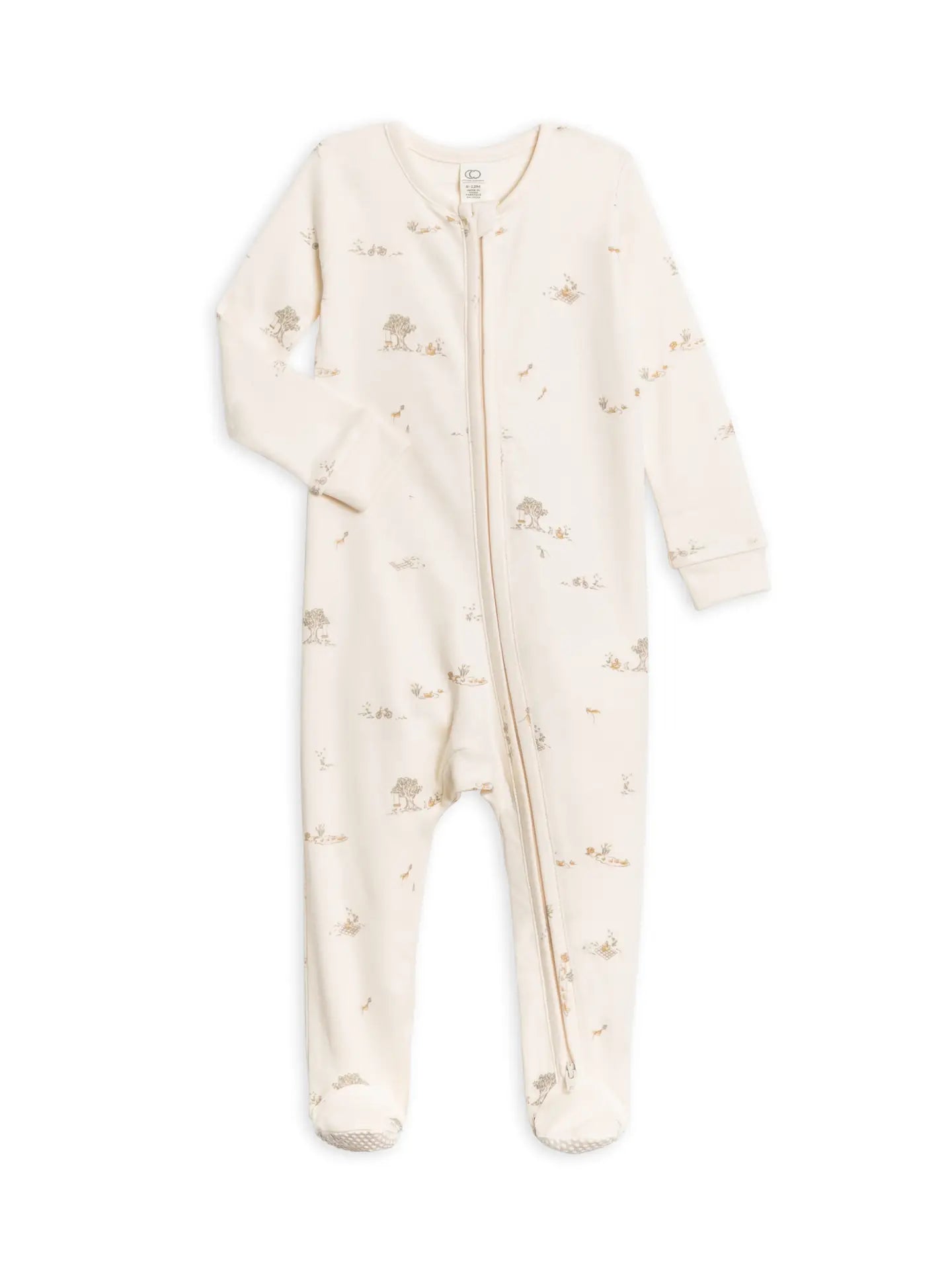 Organic Baby Peyton Footed Sleeper - Picnic