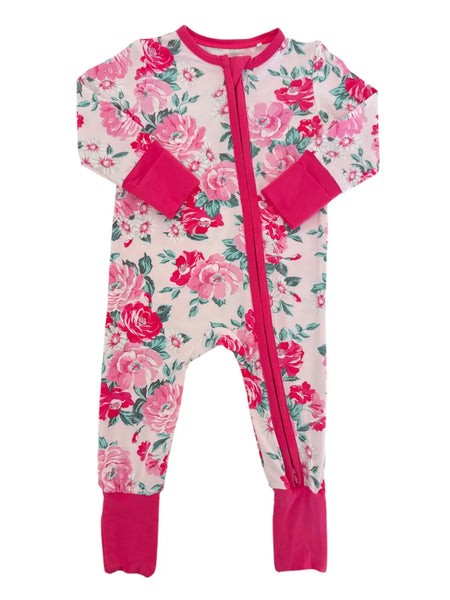 2-Way Zip Romper-Pink Splendor