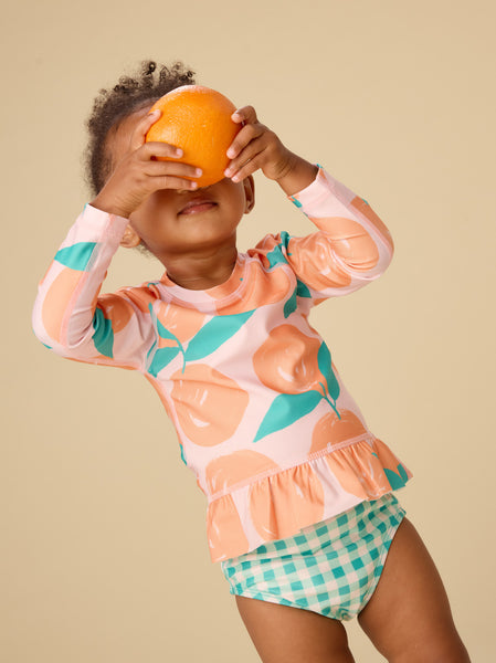 Rash Guard Baby Swim Set-Valencia Orange