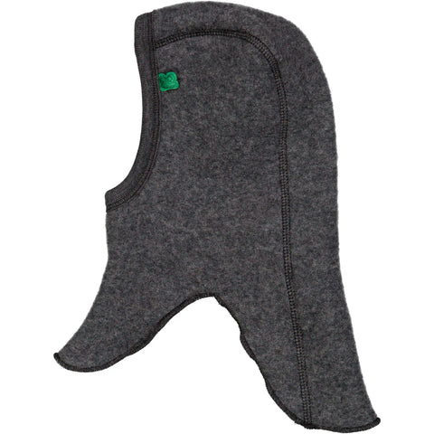 Woolly fleece balaclava-Dark grey melange