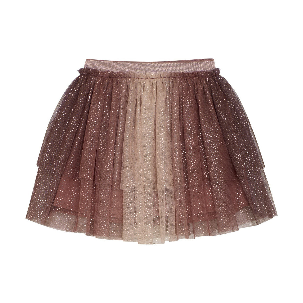 Tulle Glitter Skirt-Rose