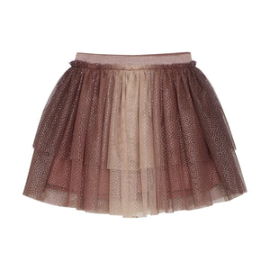 Tulle Glitter Skirt-Rose