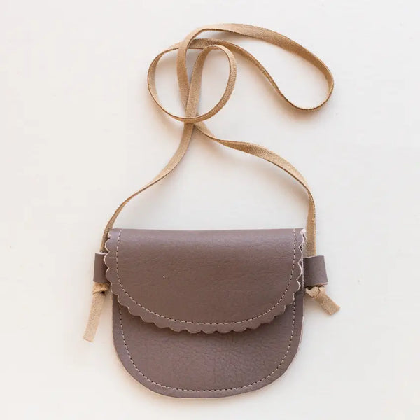 Scalloped Leather Bag