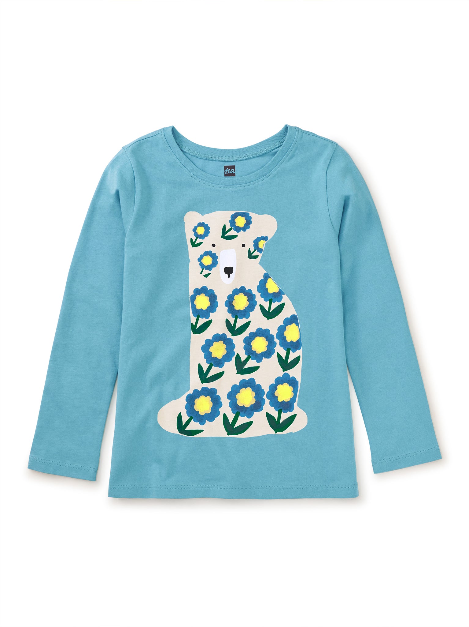 Flower Bear Graphic Tee / SEASHORE