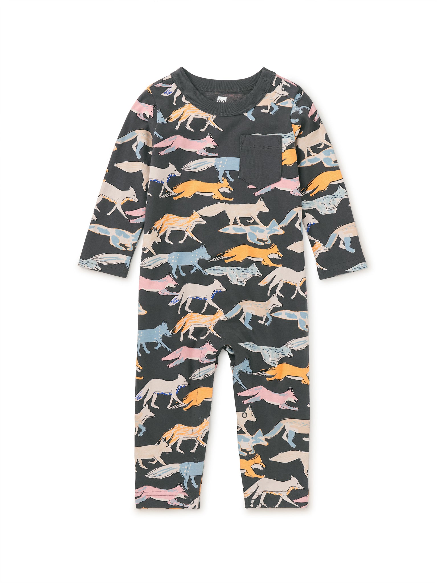 Long Sleeve Pocket Baby Romper / Fleet Foxes