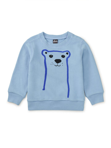 Bear Face Baby Popover / SCENIC BLUE