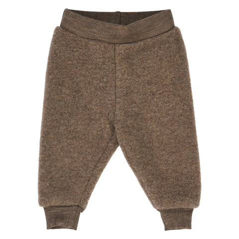 Woolly fleece pants-Walnut melange