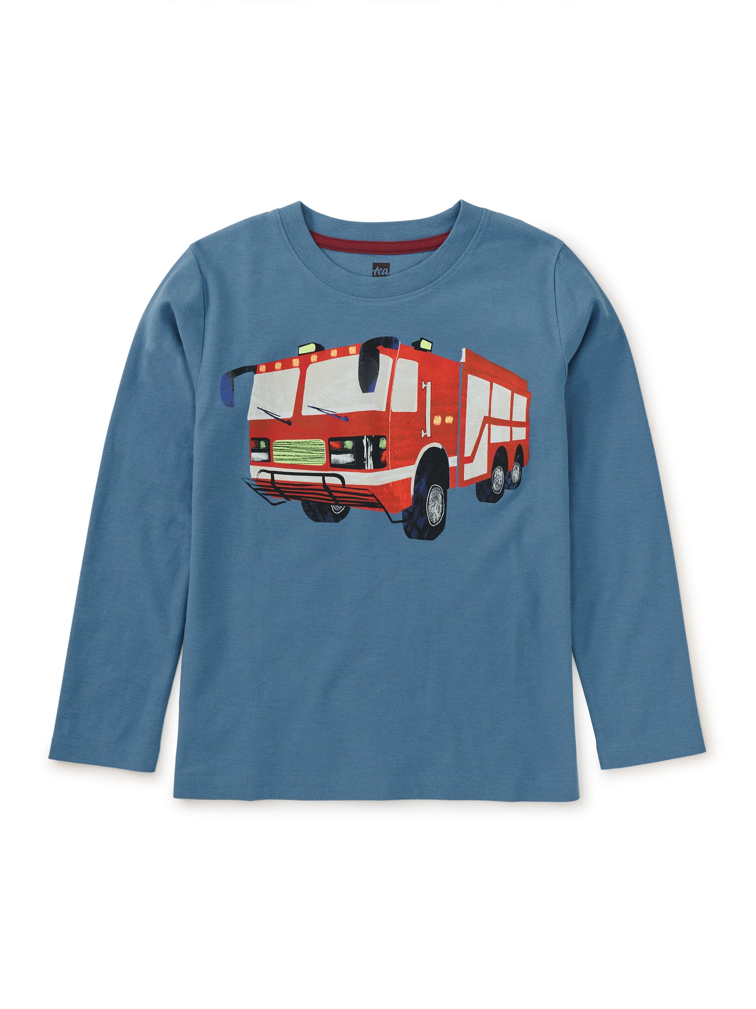 Firetruck Graphic Tee / Coronet Blue