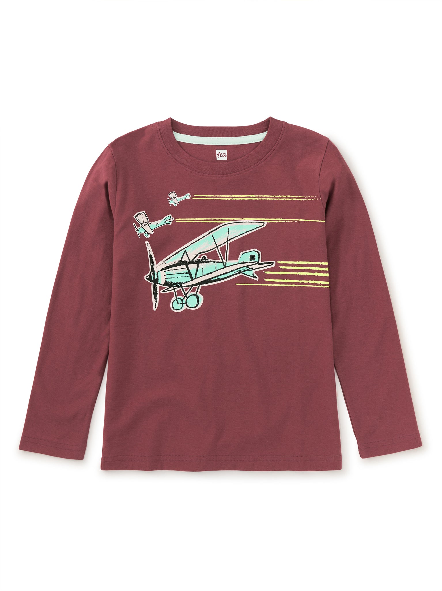 Airplane Trio Graphic Tee / SANGRIA