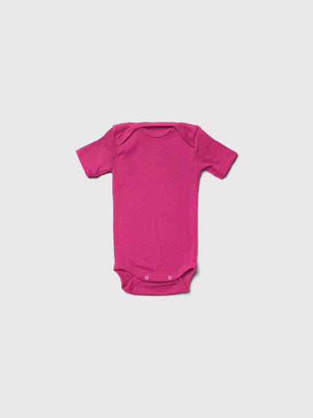 Organic Merino Wool and Silk Short-Sleeved Onesie