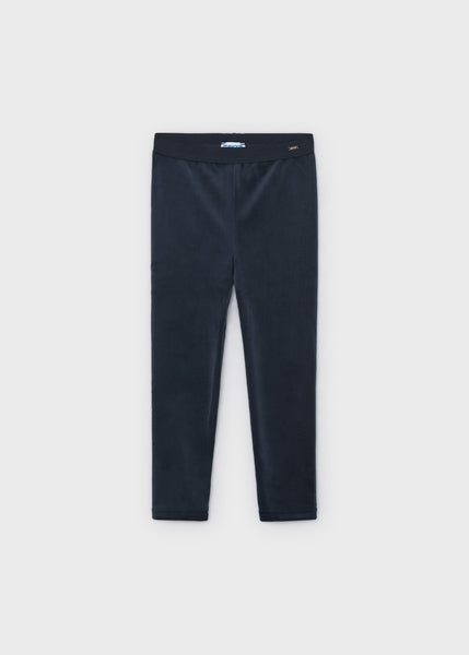 Basic velvet leggings-Navy 712 mg