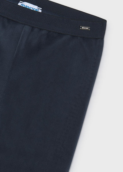 Basic velvet leggings-Navy 712 mg