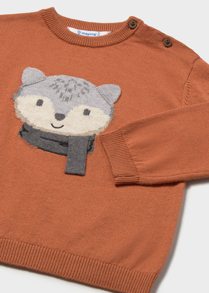 Fox Sweater-Brick Red 2372 bb