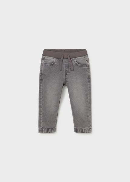 Soft denim jogger pants-grey 2543 bb