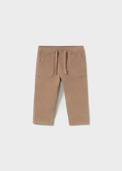 Micro-cord lined trousers-truffle 2546 bb