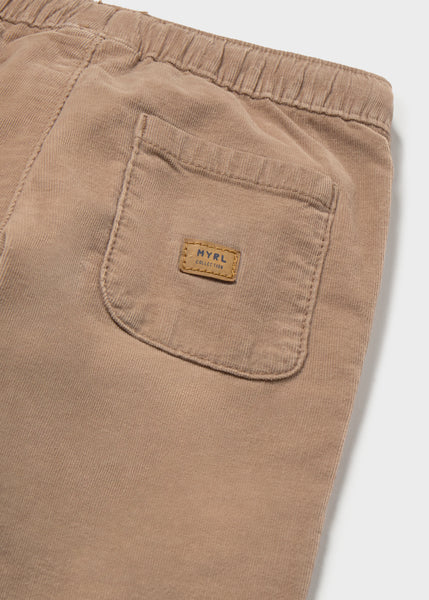 Micro-cord lined trousers-truffle 2546 bb