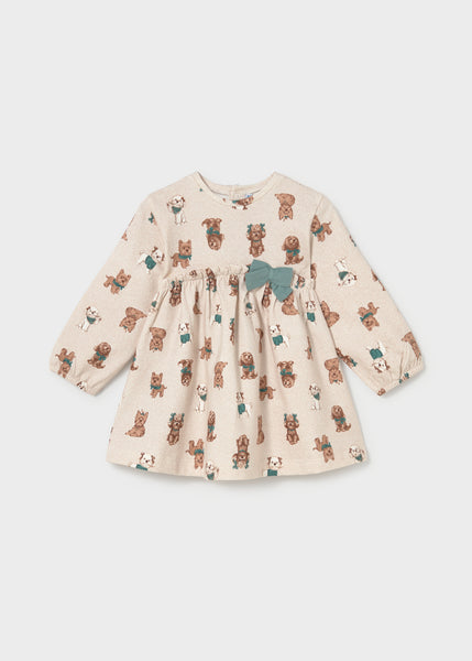 Fleece dress-Lagoon 2938 bg