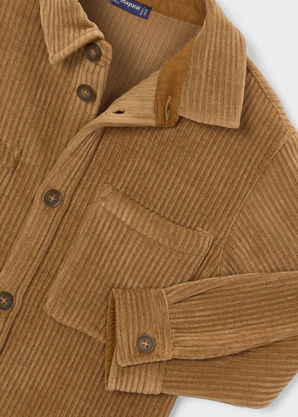 Corduroy overshirt-Camel 4143 mb