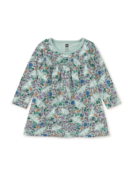 Ruffle Collar Ballet Dress / Iznik Moth Floral